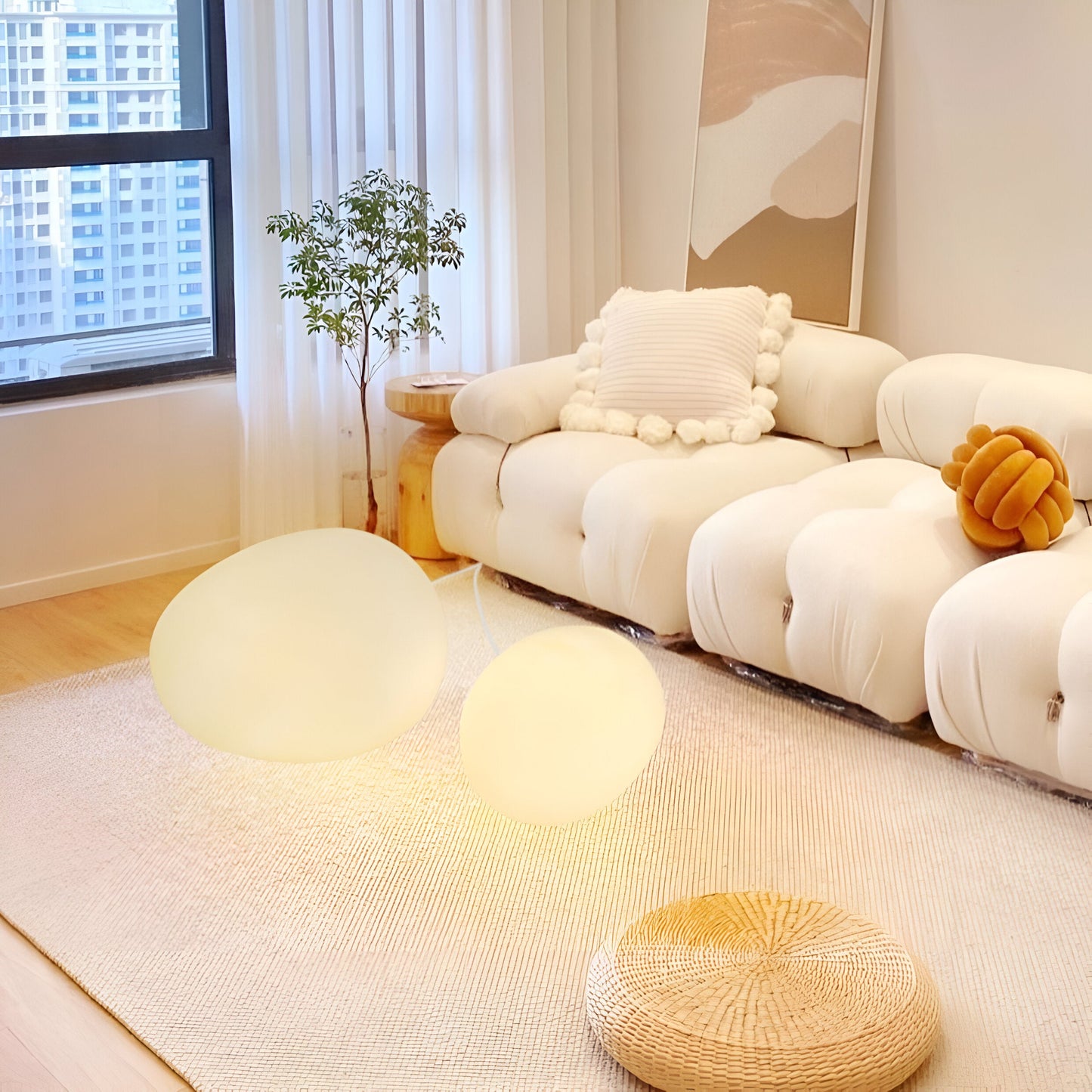 LED Tischlampe | Steinform