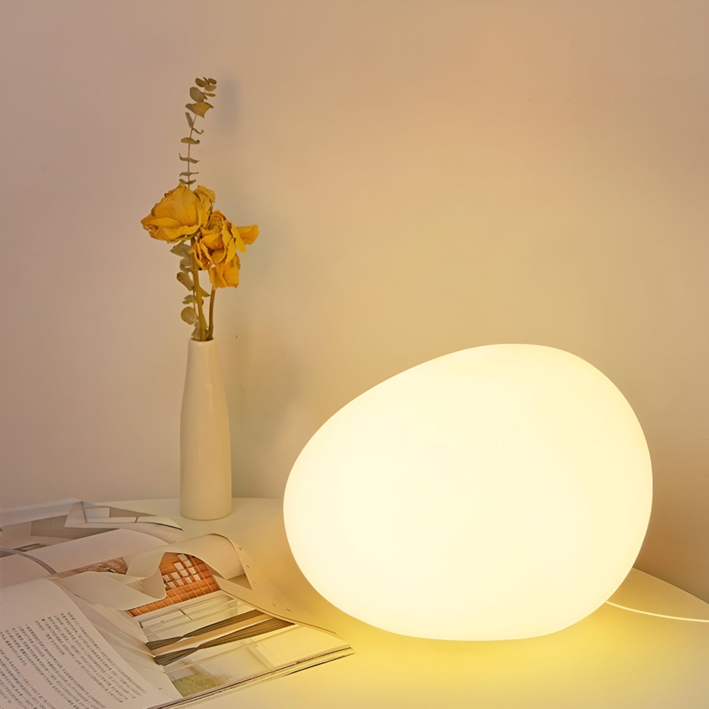LED Tischlampe | Steinform