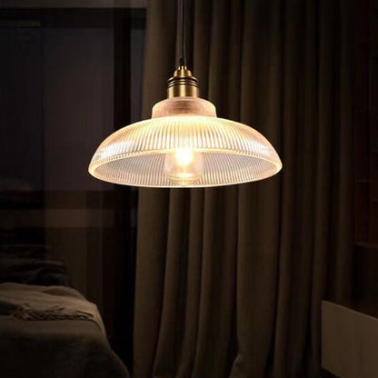 Vintage Gestreifte Pendellampe | Für Wohnzimmer