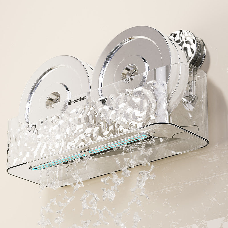 Badezimmer Regal mit Saugnapf | Stabiler Halt ohne Bohren
