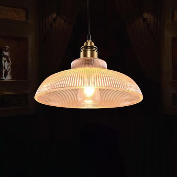 Vintage Gestreifte Pendellampe | Für Wohnzimmer