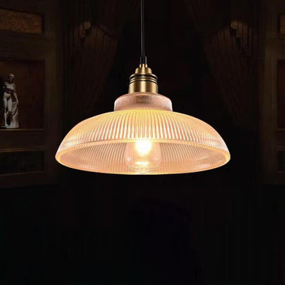 Vintage Gestreifte Pendellampe | Für Wohnzimmer