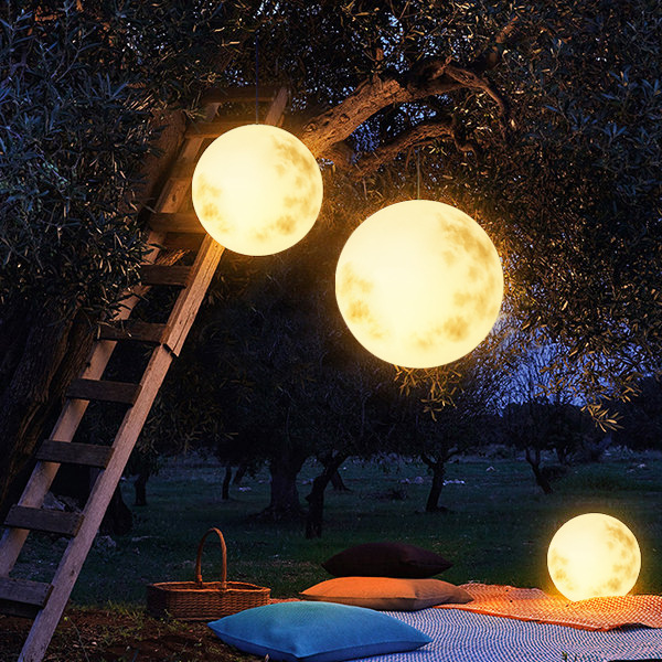 LED Garten Pendelleuchte Mondform | Magisches Licht Für Ihren Garten