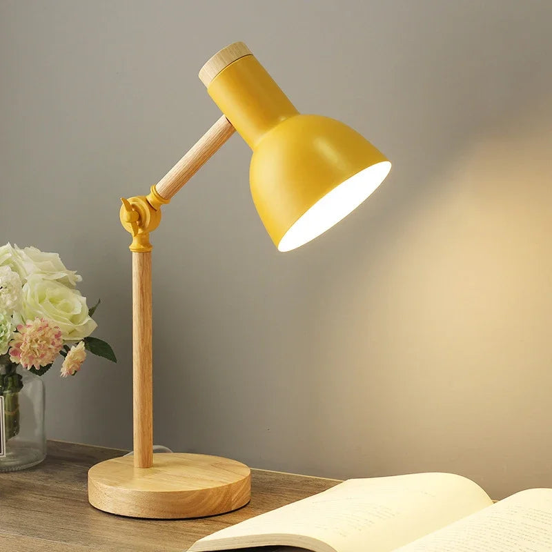 Garduru Gefärbte Holztischlampe | Einzigartige Tischbeleuchtung für jedes Interieur