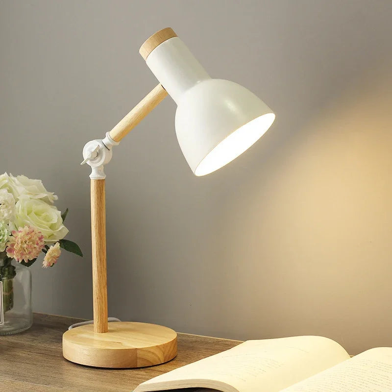 Garduru Gefärbte Holztischlampe | Einzigartige Tischbeleuchtung für jedes Interieur