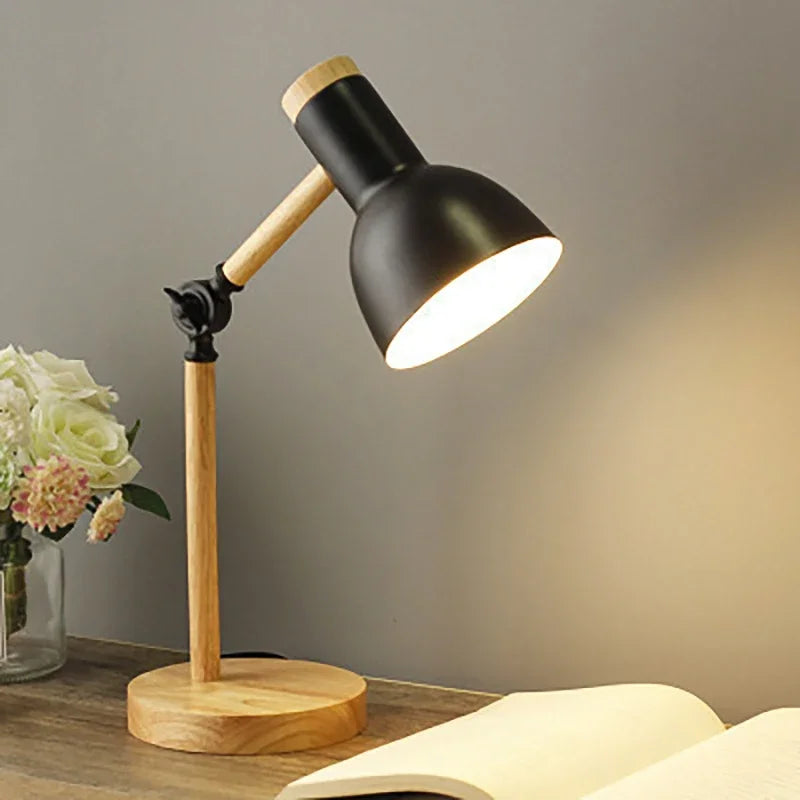 Garduru Gefärbte Holztischlampe | Einzigartige Tischbeleuchtung für jedes Interieur