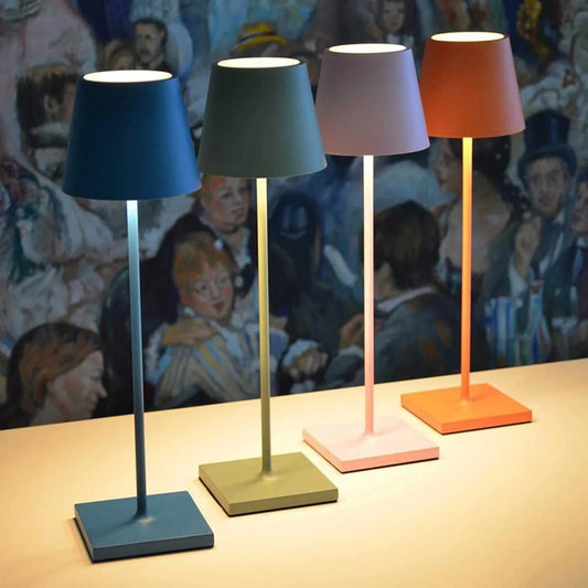 Touch LED-Tischlampe Dimmbar | Moderne Nachttischlampe Mit Akku
