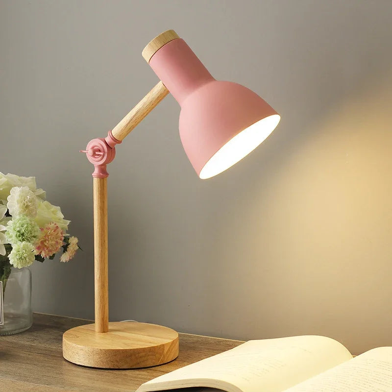 Garduru Gefärbte Holztischlampe | Einzigartige Tischbeleuchtung für jedes Interieur