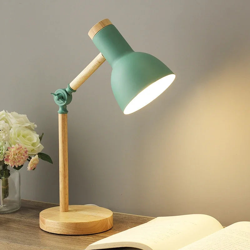 Garduru Gefärbte Holztischlampe | Einzigartige Tischbeleuchtung für jedes Interieur