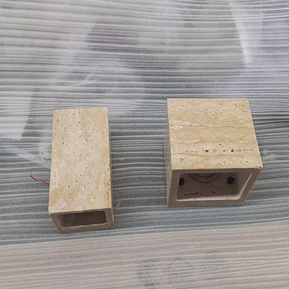 Moderne Stein LED Wandleuchte | Quadratisch