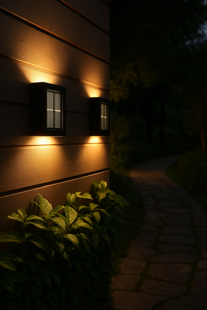 LED Solar Wandleuchten | Kabellos & Wetterfest für den Außenbereich