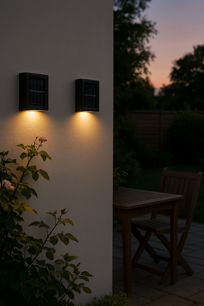 LED Solar Wandleuchten | Kabellos & Wetterfest für den Außenbereich