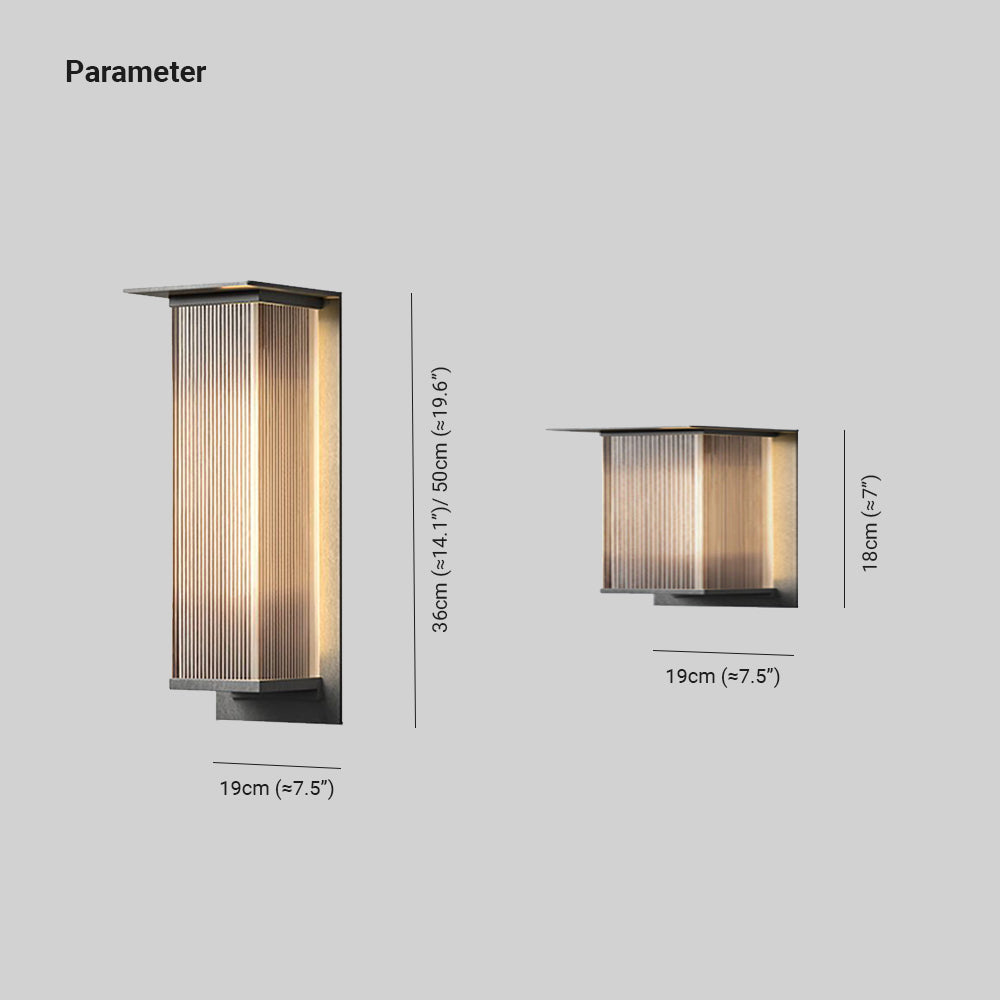LED Wandleuchte Für Garten | Rechteckig