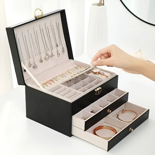 Luxuriöse Mehrschichtige Schmuckbox | Elegante Aufbewahrung Für Deinen Schmuck