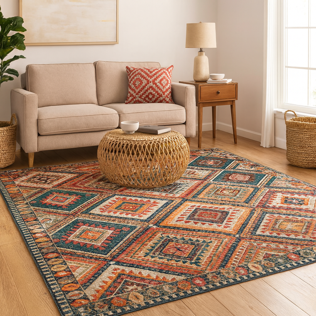 Tribal Pattern Teppich | Für Wohnzimmer