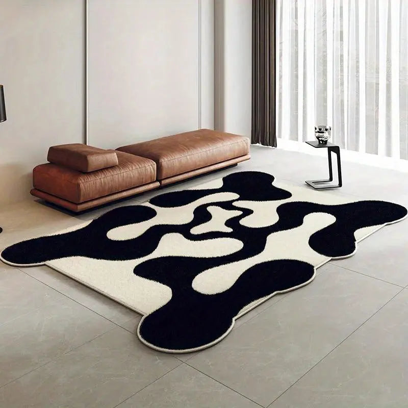 Wellenförmiger Teppich | Für das Wohnzimmer