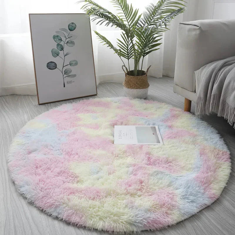 Runder Teppich Für Wohnzimmer | Flauschig