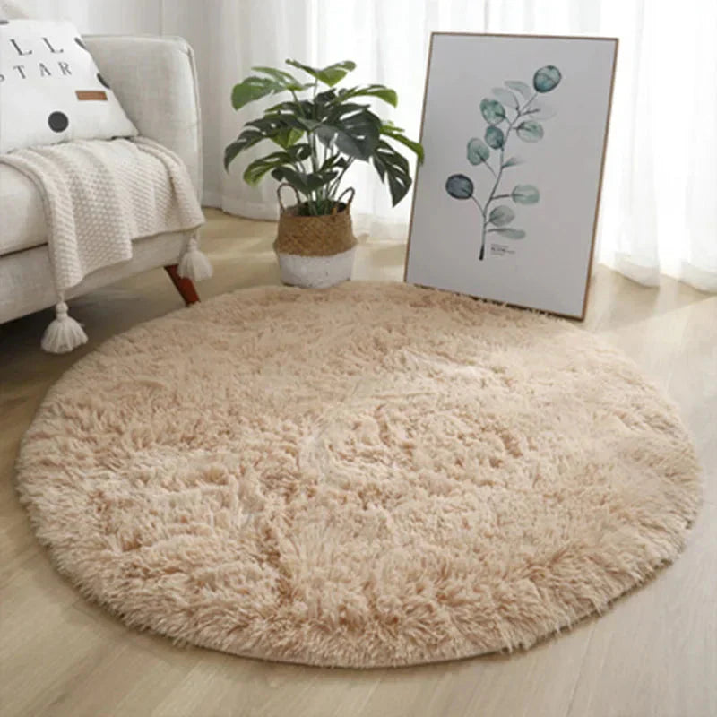 Runder Teppich Für Wohnzimmer | Flauschig