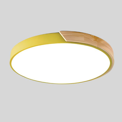 Nordische Holzmakrone Deckenleuchte Schweiz | Kreisförmiges Holz Design