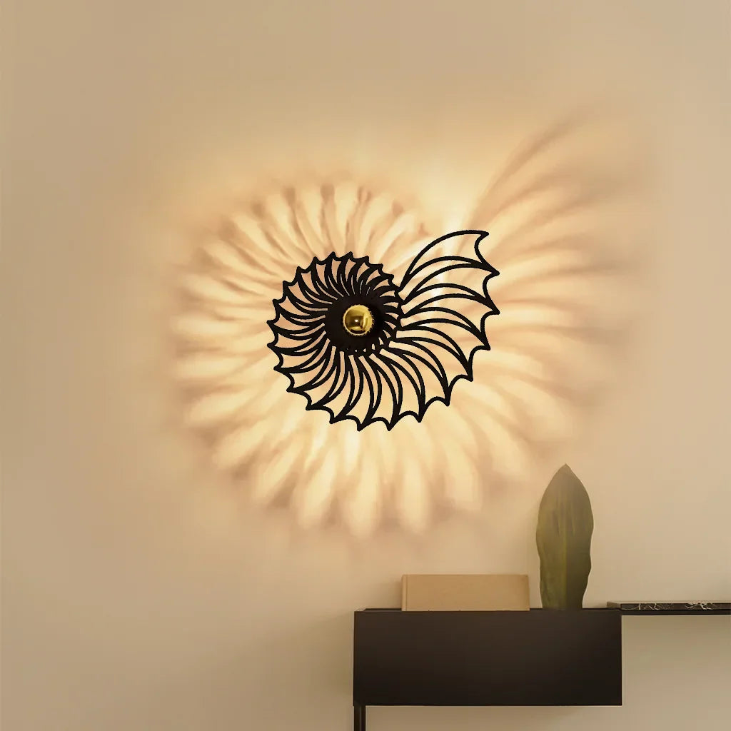 Aegir LED Wandleuchte | Nautilus Design Mit Dekorativem Licht