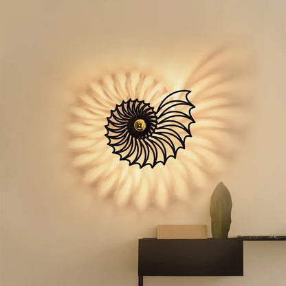 Aegir LED Wandleuchte | Nautilus Design Mit Dekorativem Licht