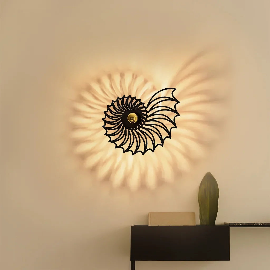Aegir LED Wandleuchte | Nautilus Design Mit Dekorativem Licht