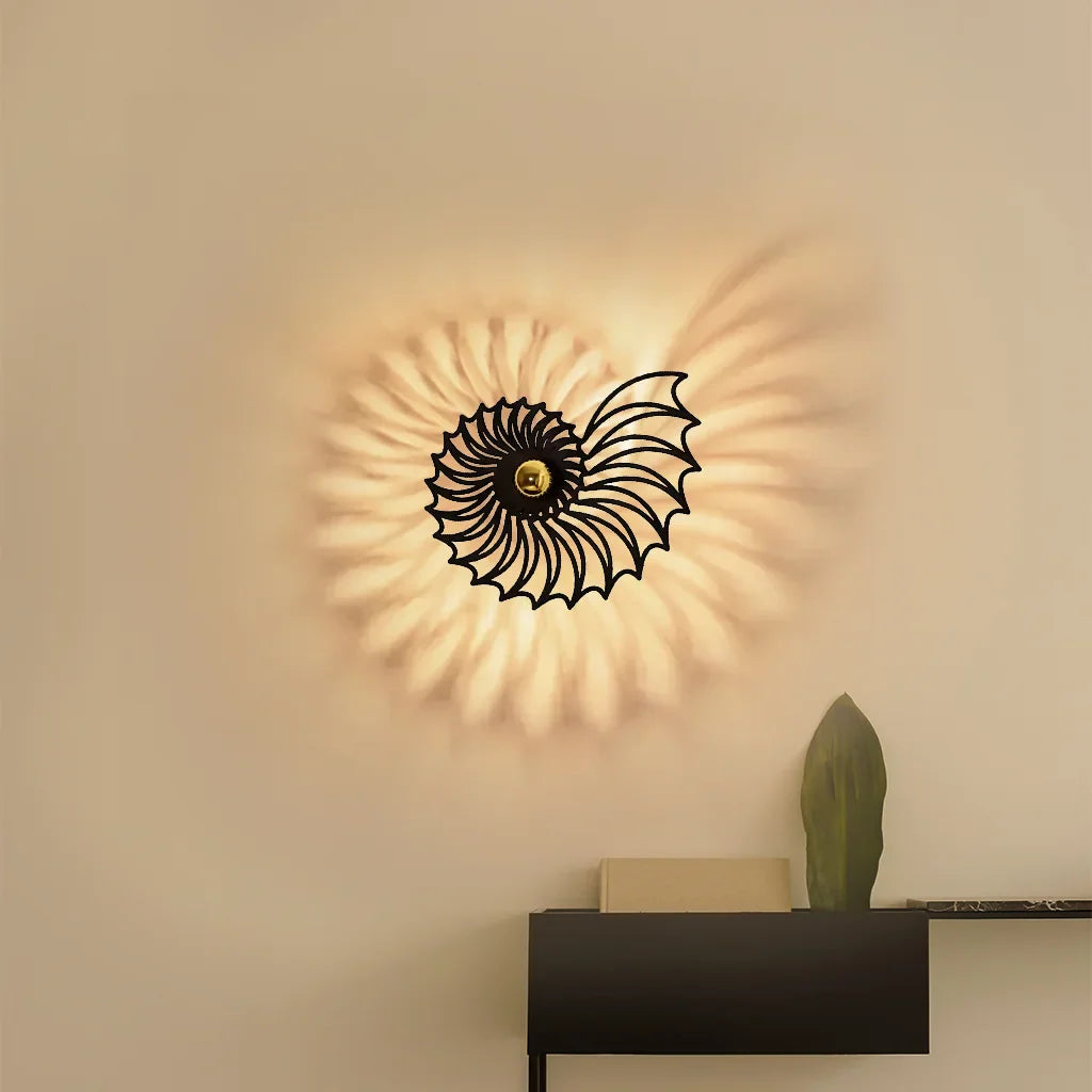 Aegir LED Wandleuchte | Nautilus Design Mit Dekorativem Licht