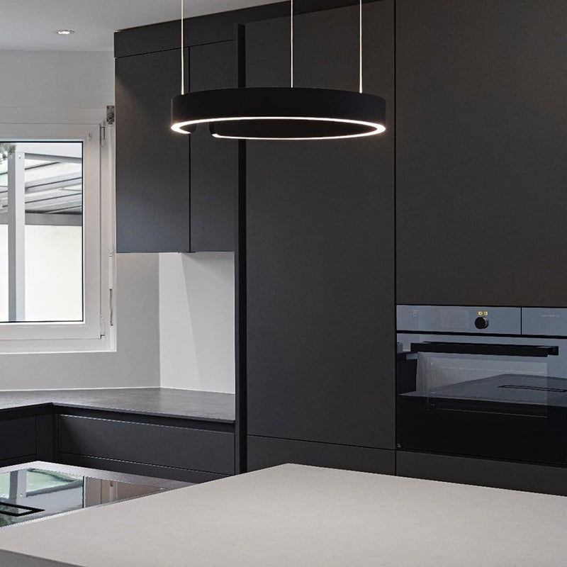 Moderne LED-Hängeleuchte In Kreisform | Stilvolle Deckenlampe