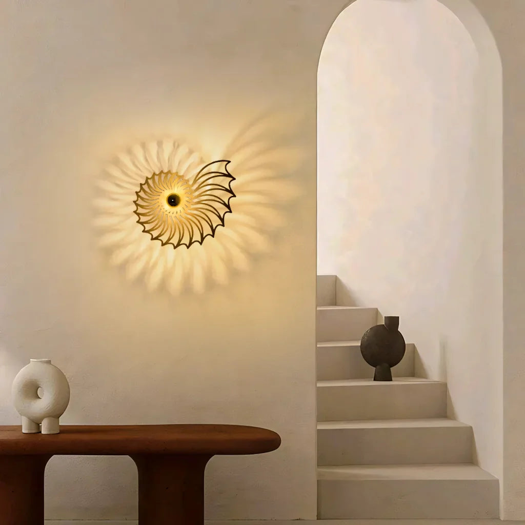 Aegir LED Wandleuchte | Nautilus Design Mit Dekorativem Licht