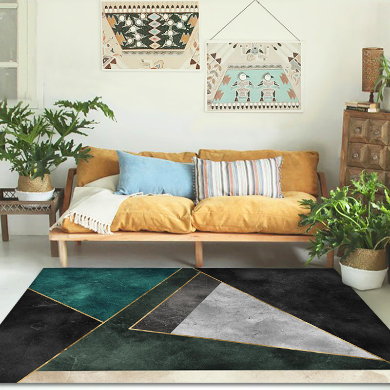 Moderner Geometrischer Teppich Für Wohnzimmer | Waschbar