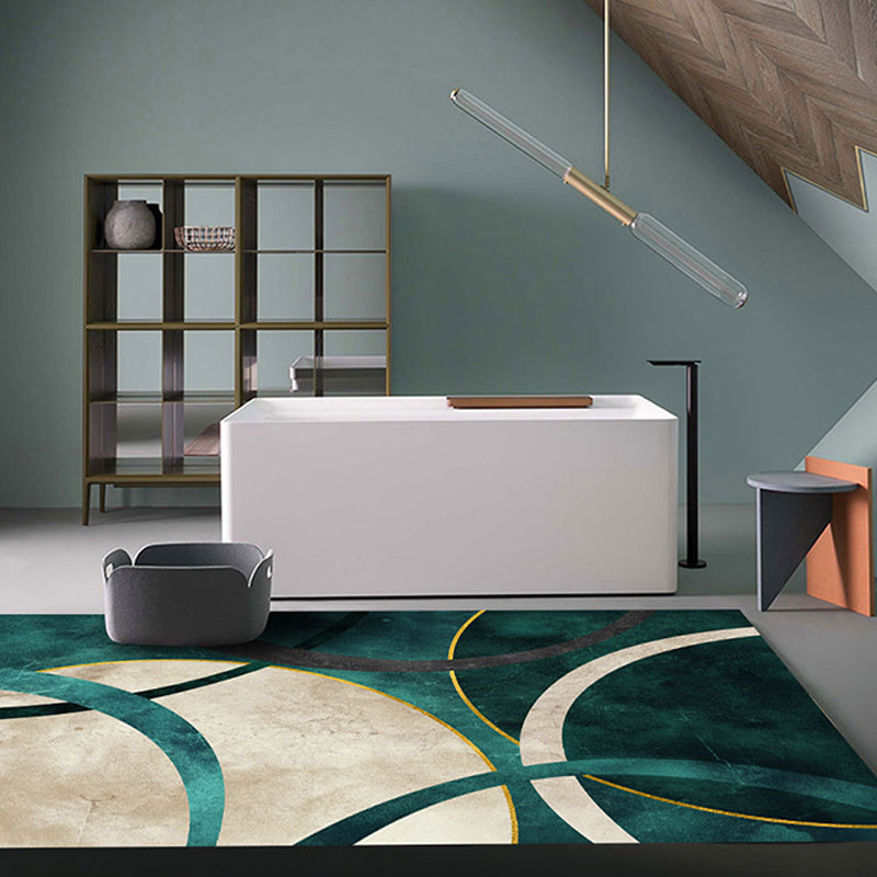 Moderner Geometrischer Teppich Für Wohnzimmer | Waschbar