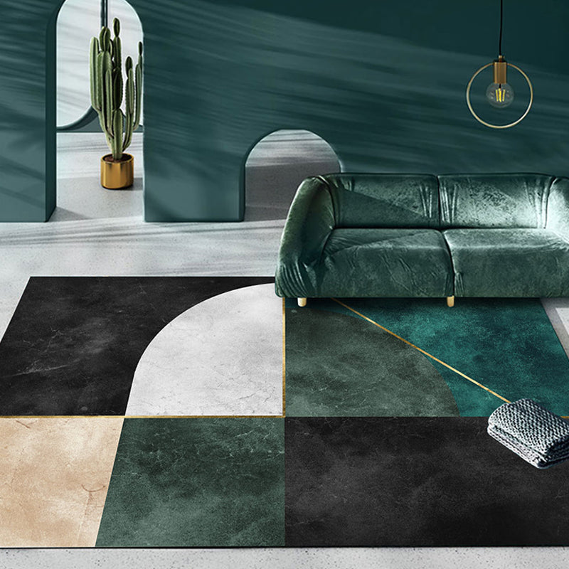 Moderner Geometrischer Teppich Für Wohnzimmer | Waschbar