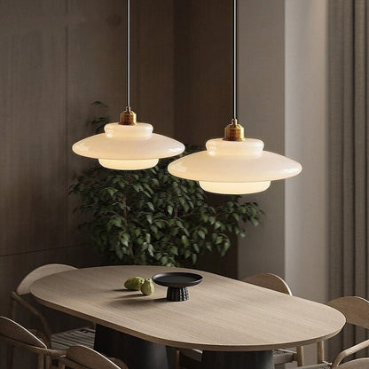Weisse Glas Pendelleuchte Schweiz | Modernes Design & LED‑Akzentlicht