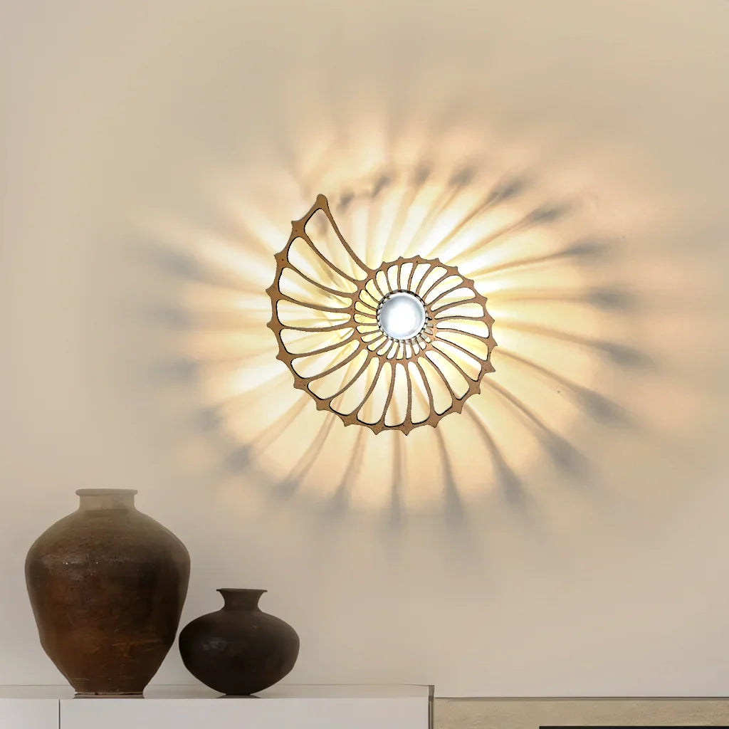 Aegir LED Wandleuchte | Nautilus Design Mit Dekorativem Licht