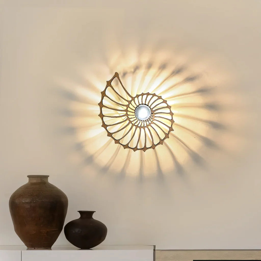 Aegir LED Wandleuchte | Nautilus Design Mit Dekorativem Licht