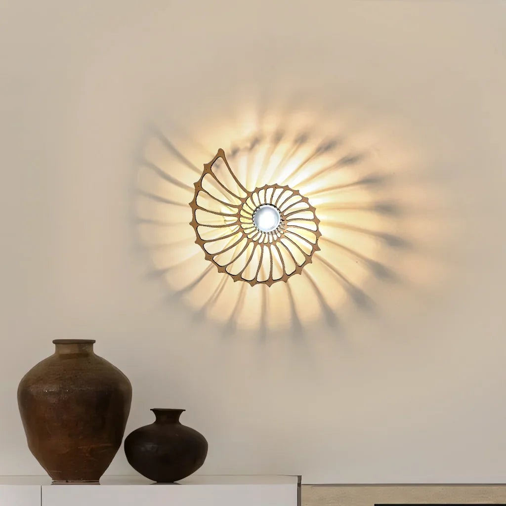 Aegir LED Wandleuchte | Nautilus Design Mit Dekorativem Licht