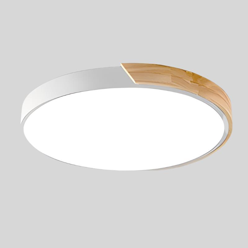 Nordische Holzmakrone Deckenleuchte Schweiz | Kreisförmiges Holz Design