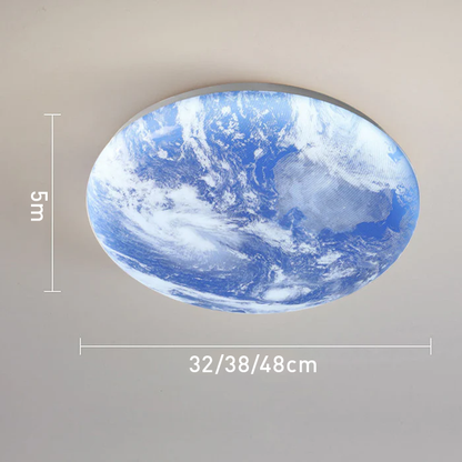 Mondförmige Deckenlampe | Rund