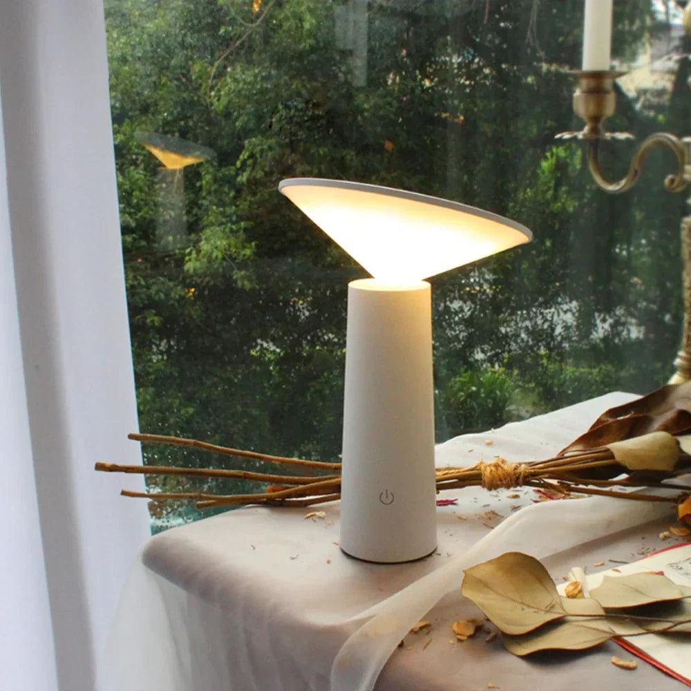 Tragbare Dimmbare LED Tischlampe | Flexibel & Kabellos Einsetzbar