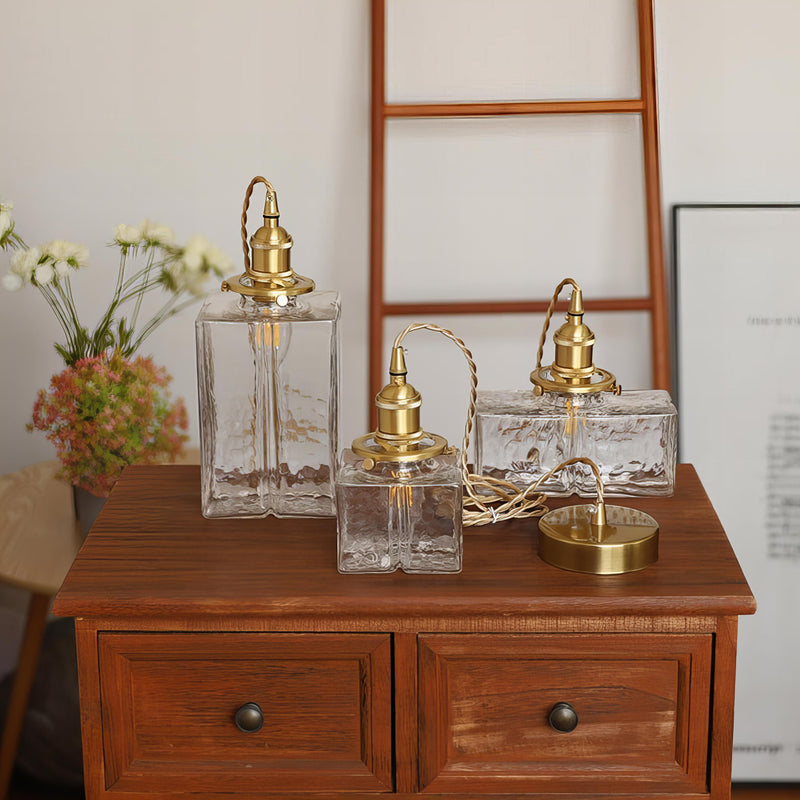 Vintage Pendellampe Fürs Wohnzimmer | Kristallglas