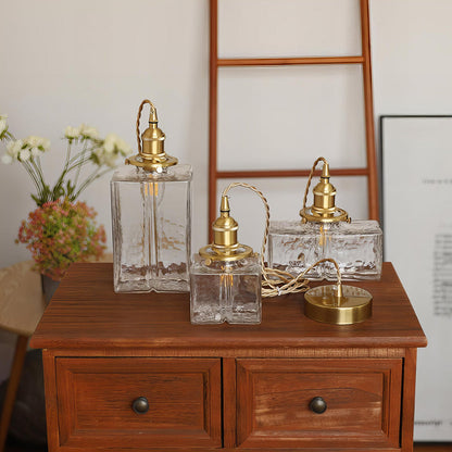 Vintage Pendellampe Fürs Wohnzimmer | Kristallglas