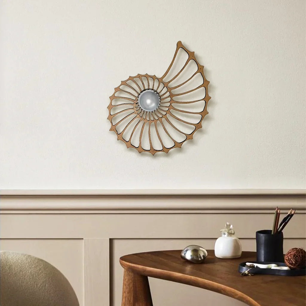Aegir LED Wandleuchte | Nautilus Design Mit Dekorativem Licht