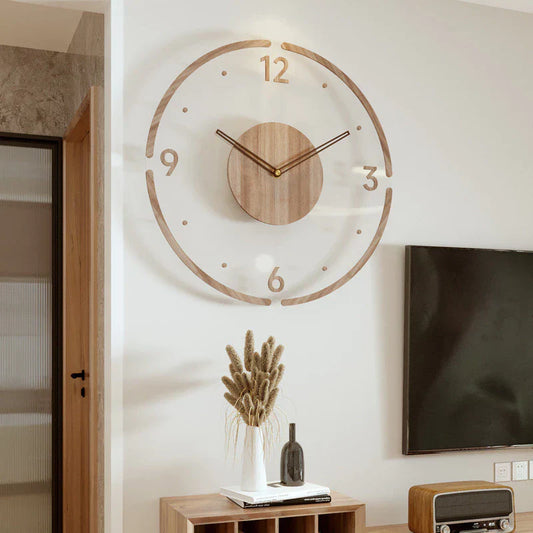 Minimalistische Wanduhr Aus Holz – Stilvolle Wanddekoration Für Jedes Zuhause